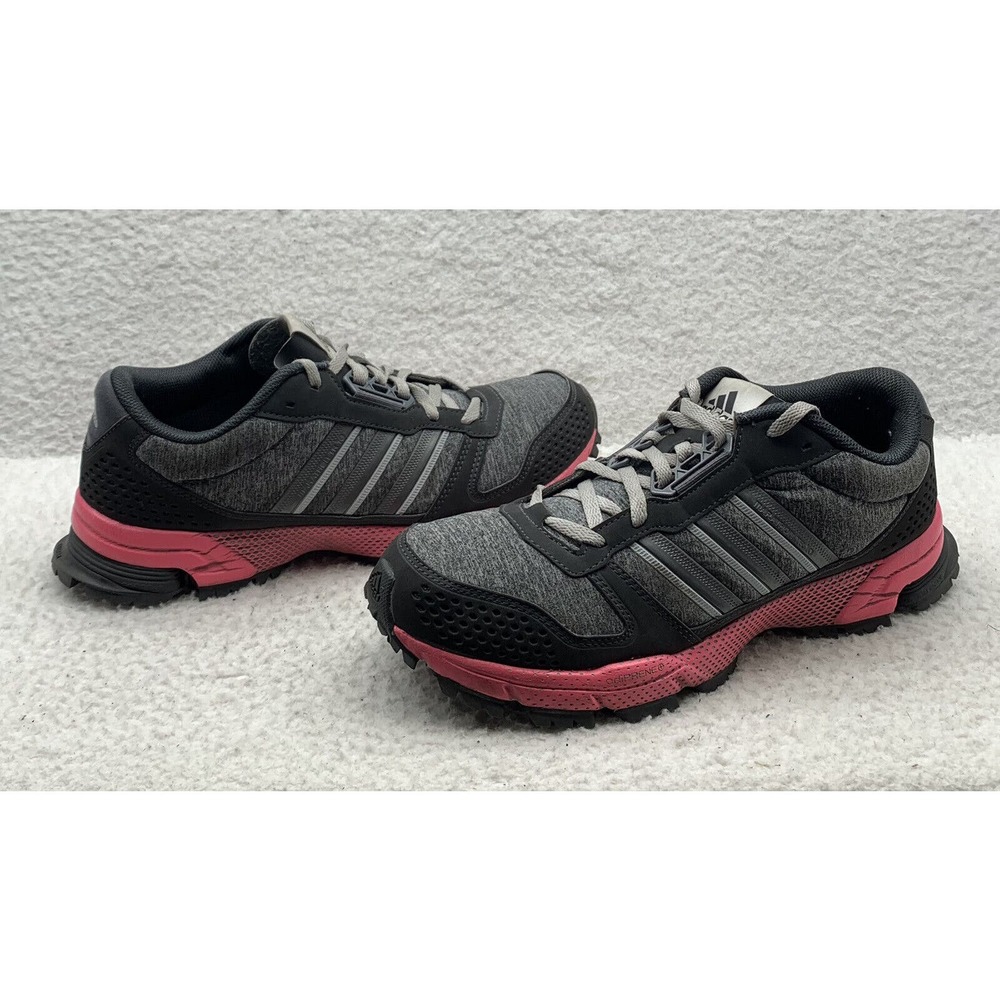 Adidas Running Shoes Womens 9 AKTIV Trails Hiking Gray‎ Pink NO INSOLES B26576